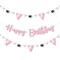 Big Dot of Happiness Purr-fect Kitty Cat - Kitten Meow Birthday Party Letter Banner Decoration - 36 Banner Cutouts and Happy Birthday Banner Letters